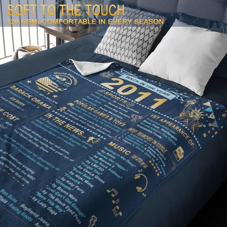 Shanfeirui Class Of 2024 Graduation Throw Blanket - 50x60 Inch Soft Fleece Blanket, Perfect Gift For Him Or Her