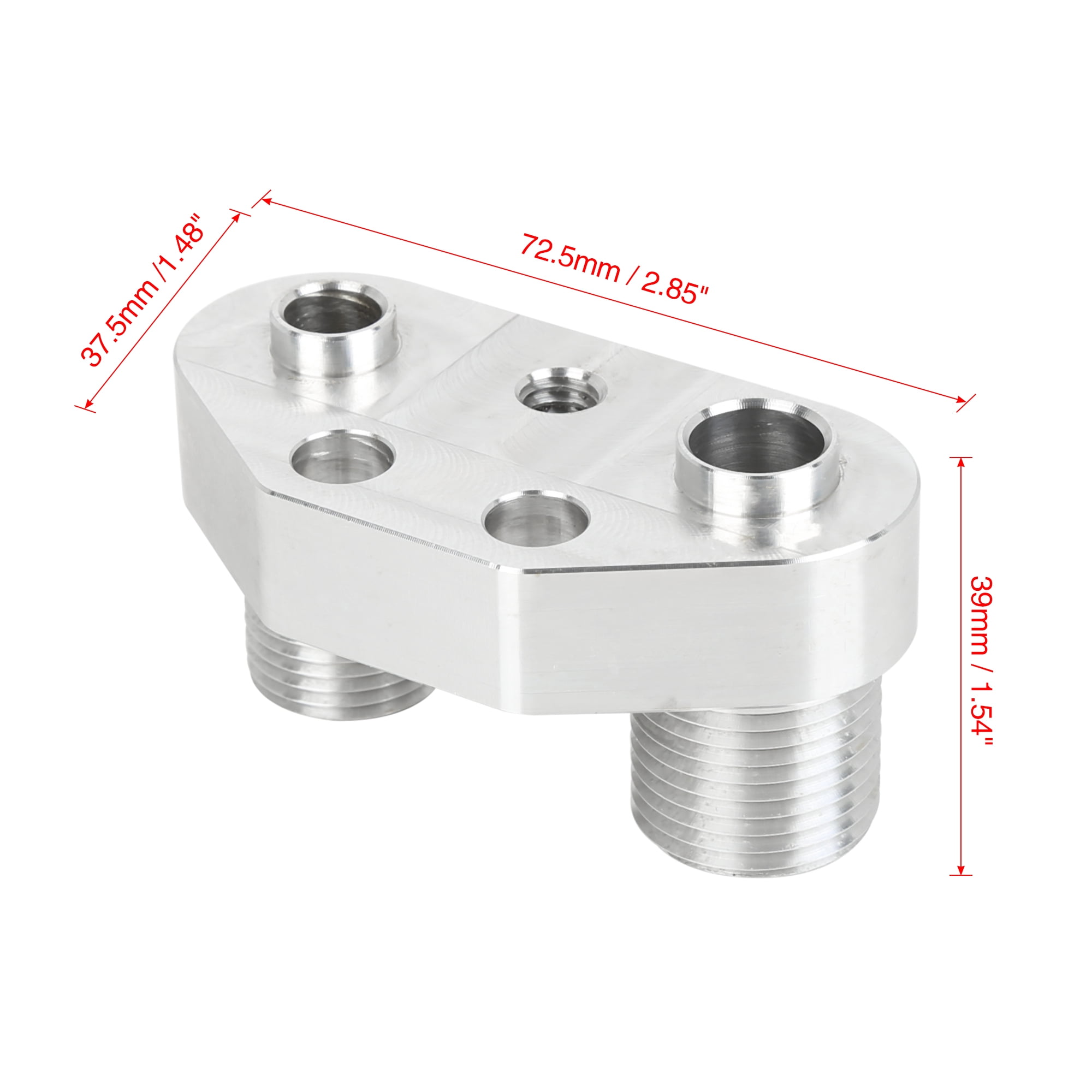 Unique Bargains AC Compressor Adapter Fitting Aluminum Alloy for Sanden SD7B10 7176