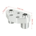 thumbnail image 2 of Car Vehicle AC Compressor Adapter Fitting for Sanden SD7B10 7176 Aluminum Alloy, 2 of 6