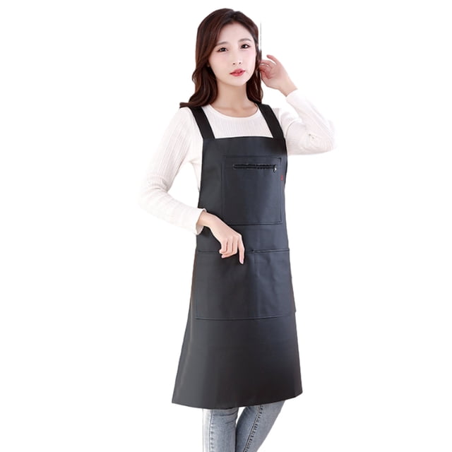 Dinheiro Delantal de vinilo de goma impermeable - Modelo resistente - Manténgase seco - Plástico químico industrial - Delantal de cuero para cocina, cocina, lavavajillas, peluquería canina