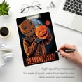 thumbnail image 5 of Coolnut Halloween Sack Masked Man Carrying Pumpkin 12.5"x9" Clipboard, Acrylic Fashion Letter A4 Size Clipboards with Metal Clip for Nurses, Students,Teacher,Women, Man-Gold12x9in, 5 of 7