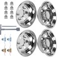 thumbnail image 1 of Simuladores de ruedas Hightall de 19,5" de acero inoxidable de 6 birlos, 1 of 5