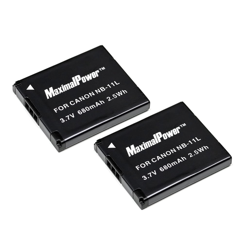 MaximalPower TWO 2x Replacement Battery For Canon NB11L PowerShot