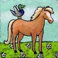 thumbnail image 3 of Marmont Hill "Horse with Laughing Duck" by Janet Nelson Painting Print on Wrapped Canvas, 3 of 5