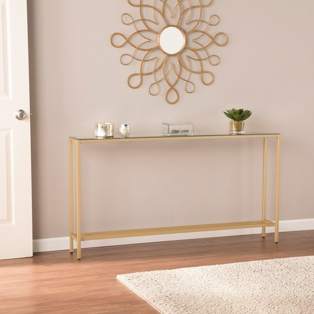 Derkkin Narrow Long Console Table With, Long Slim Sofa Table