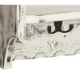 thumbnail image 6 of Alaterre Furniture Country Cottage Coat Hooks and Bench Set, White Antique Finish, 6 of 10