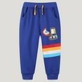 thumbnail image 2 of Gubotare Boys Athletic Pants Boys Sweatpants Active Jogger Pants for Kids Size 7-8 (Blue,7-8 Years), 2 of 6