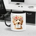 thumbnail image 4 of Happy Mother's Day Goldendoodle with Flower Crown and Greeting Card 11oz Accent Two-tone Mug Doodle Dog Lover Gifts Idea Coffee Tea Cup - 13004, 4 of 5