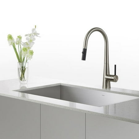 Kraus 31.5 x 18.5 Undermount Stainless Steel Sinks with P...