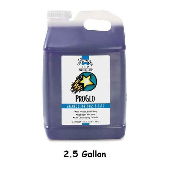 Professional Pro Glo Dog & Cat Shampoo Safe Protein Rich Formula Biodegradable (2.5 Gallon)