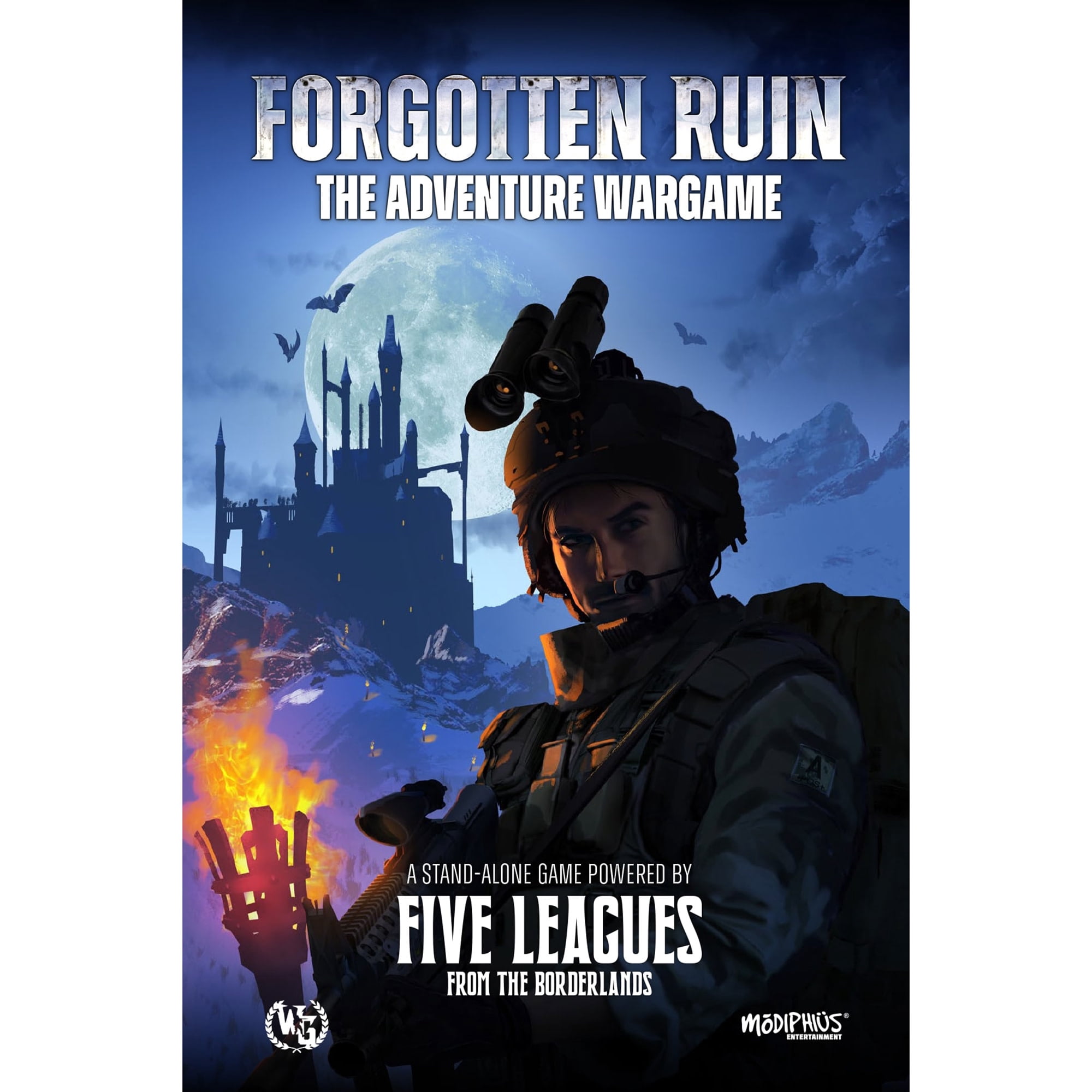 Modiphius Entertainment: Forgotten Ruin - The Adventure Wargame - Hardcover RPG Book, A Stand-Alone Powered By Five Leagues From The Borderlands