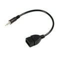 thumbnail image 2 of Adaptador de cable auxiliar auxiliar de 3,5 mm A USB, conector auxiliar de audio macho de 3,5 mm cable de la sola, 2 of 7