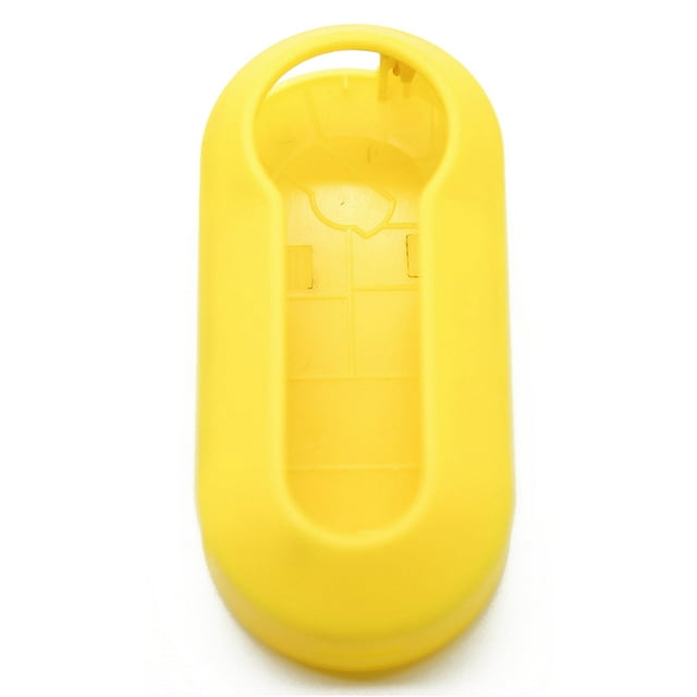 MasteelfCA Plastic Key Cover Case Shell for Fiat 500 Panda Punto (Yellow)