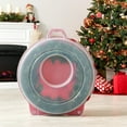 thumbnail image 5 of IRIS 30" Wreath Storage Container Box, Clear/Red, 5 of 6