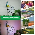 thumbnail image 3 of Metal Decoración Al Aire Libre Estaca Luz LED Lámpara Solar de Césped Impermeable Luz Solar Camino para Patio Jardín Camino Césped B, 3 of 5