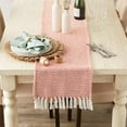 thumbnail image 5 of DII Textured Cotton Table Runner, Spice, 15"W x 108"L, 5 of 7