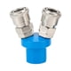 thumbnail image 1 of Speravity Distribuidor de conector de compresor de aire de conexión rápida neumática de 2 vías/3 vías fácil Herramientas y ferretería 2 vías, 1 of 6