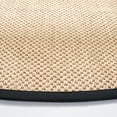 thumbnail image 3 of SAFAVIEH Natural Fiber Jovana Solid Area Rug, Maize/Black, 6' x 6' Round, 3 of 11