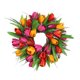 thumbnail image 5 of Guirnalda de flores artificiales para puerta de tulipán, flor de vid falsa, decoración del hogar, follaje de flores de simulación, naranja, 30 cm sidaley HA8952-01B, 5 of 6