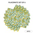 thumbnail image 5 of Rocae Lemon Printed Heat Resistant Place Mats,Classic Hemstitch Cloth Fabric Placemats Imitation Linen Place Mat Table Mats 18x12 inch, 5 of 5