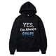 thumbnail image 3 of Sudadera Gibobby Cómoda para Mujer holgada con capucha estampado de letras Manga larga Negro XXL, 3 of 4