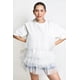 thumbnail image 5 of Blusa larga de tul Roman Fashion/Juvenil, 11360 (Blanco) blanco M, 5 of 6