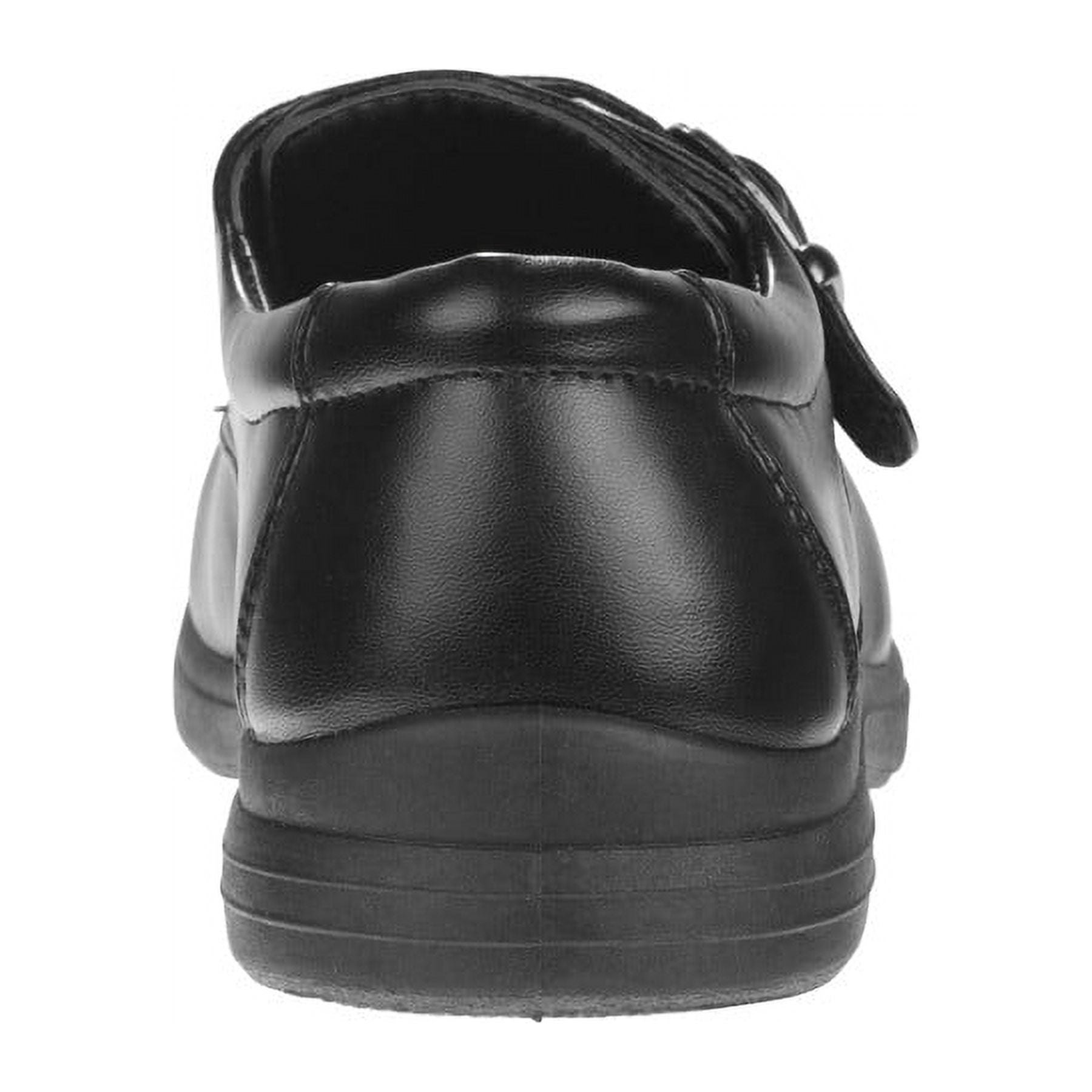 Josmo Toddler Boys’ Slip On Buckle School Dress Shoes, Black 3