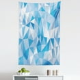 thumbnail image 1 of Blue Geometric Tapestry, Abstract Shapes Continuous Pattern Low Poly Art Triangular Forms in Sky Tones, Fabric Wall Hanging Decor for Bedroom Living Room Dorm, 5 Sizes, White, by Ambesonne, 1 of 1