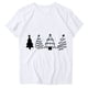 thumbnail image 3 of Navidad Mujeres Tops, Cuello Redondo Manga Corta Impresa Camiseta, Vintage Holiday Humor Tee Top, 3 of 4
