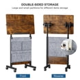 thumbnail image 4 of KOUPA Bureau Debout à Hauteur Réglable avec Sac de Rangement Largeur 16 Po Longueur 24 Po, Table Mobile Portative à Roulettes avec Roues, Retournement à 360 Degrés, 4 of 9