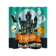 thumbnail image 1 of Cortina de ducha con estampado digital de Halloween, cortina de baño, 1 of 1