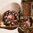 thumbnail image 3 of Clearance! Large Size 3D Fabric Poke Wreath DIY Kit, Christmas Wreath DIY Kit for Adults, Holiday Gift for Home Hanging Decor (Sleigh), 3 of 7