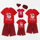 thumbnail image 3 of Pijamas familiares a juego de Navidad en julio, conjuntos de Pijamas cortos negros y rojos para mascotas, 3 of 3