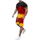 thumbnail image 1 of Playeras De Compresión Para Hombre, Conjunto De Dos Piezas De Camiseta Y Pantalones Cortos De Manga Corta Con Estampado Completo De Alemania Para Hombre Y Conjunto De Camisa Y Pantalón Corto., 1 of 9