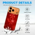 thumbnail image 4 of Case For Apple iPhone Air / 17 Pro / 17 Pro Max Series Case, Slim Thin Transparent Flexible Clear TPU Shockproof Phone Case For iPhone 17 Series, Christmas Snowflakes Red (9), 4 of 6