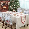 thumbnail image 4 of Christmas Chair Covers Set of 4 Xmas Gnome Truck Pine Tree Leaf Animals Blue Snow Chair Back Covers Stretch Removable Washable Slipcovers Protector for Dining Room Kitchen Party Decor, 4 of 5