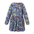 thumbnail image 2 of Richie House Girls' Long Sleeve All-patterned Dress RH2515, 2 of 7
