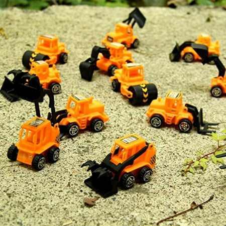 Dazzling Toys Construction Vehicles Pull Back Style - Pack of 6 - Assorted Construction