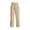 Beige, variant on lnmuld Girls' Solid Polyester Wide Leg Sweatpants with Drawstring Elastic Waist Beige,11-12 Years