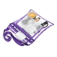 thumbnail image 3 of Uxcell 10"x9" Stadium Approved Clear Crossbody Purse Bag with Inside Pocket, Purple, 3 of 6