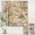 thumbnail image 3 of Designart 'Grey Indigold Peonies IV' Farmhouse Print on Natural Pine Wood, 3 of 3