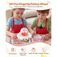 thumbnail image 7 of Mini Pottery Wheel with 2in and 3in Turntables Adjustable Speed Electric Clay Sculpting Set for Kids Beginners Complete Tools Gift, 7 of 7