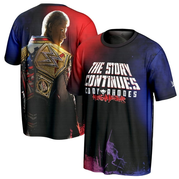 Men's ProSphere Black Cody Rhodes The Story Continues T-Shirt