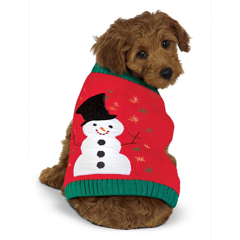 embroidered dog sweater