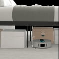 thumbnail image 6 of Danolapsi Metal Ceres Metal Bed, Black with Walnut Wood Headboard&Footboard, 6 of 8