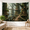 C, variant on XaaKee Wall Tapestry, Sunlit Cobblestone Library With Vines, High-Quality Polyester Large Tapestry, 60x40Inch