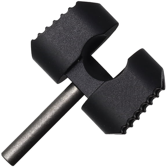 Flytanium FLY-1198B Black Titanium Cage Lock for Spyderco Manix 2 Knife