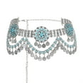 thumbnail image 3 of Beads Flower Coins Long Tassel Waist Belly Chains Vintage Dance Belts Gypsy Body Jewelry, 3 of 7