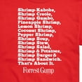 thumbnail image 3 of Forrest Gump - Bubbas Shrimp List - Men's Short Sleeve Graphic T-Shirt, 3 of 5