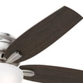 thumbnail image 4 of Hunter Newsome 52" Low Profile Ceiling Fan with LED Light, Brushed Nickel, 4 of 4